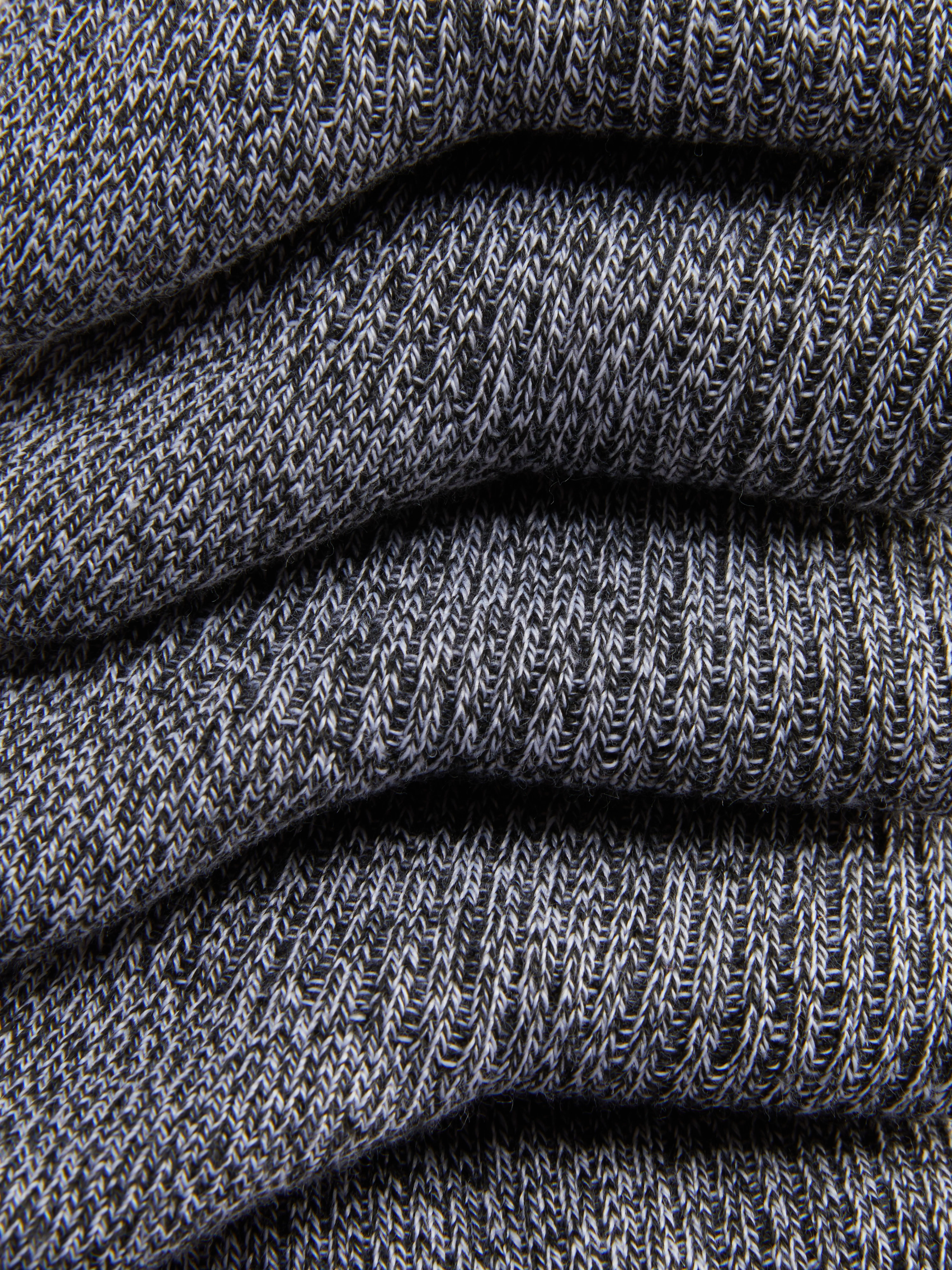 Pack de 5 pares de calcetines altos acanalados